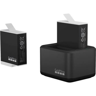 Подвійний зарядний пристрій GoPro Dual Battery Charger + Акумулятор Enduro 2 шт для HERO11/10/9 - фото 2 Подвійний зарядний пристрій GoPro Dual Battery Charger + Акумулятор Enduro 2 шт для HERO11/10/9 - фото 2
