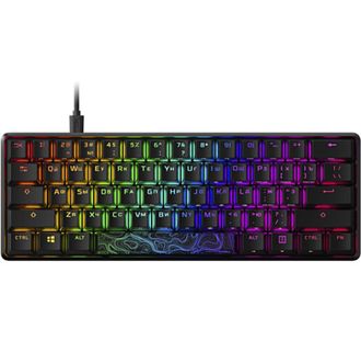 Клавіатура HyperX Alloy Origin 60 Red USB RGB ENG/RU Black (4P5N0AA) - фото 1 Клавіатура HyperX Alloy Origin 60 Red USB RGB ENG/RU Black (4P5N0AA) - фото 1