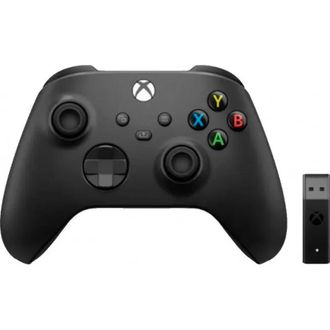 Геймпад Microsoft Xbox Series X | S Wireless Controller Carbon Black + Wireless Adapter for Windows (1VA-00002) - фото 1 Геймпад Microsoft Xbox Series X | S Wireless Controller Carbon Black + Wireless Adapter for Windows (1VA-00002) - фото 1