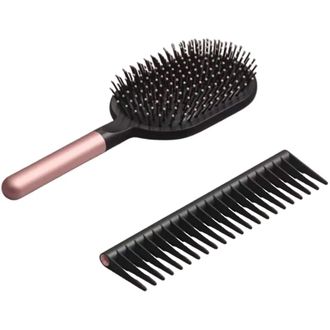 Набор расчесок Dyson-designed Paddle brush and Detangling comb Rose/Black (965003-05) - фото 2