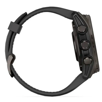 Смарт-годинник Garmin Fenix 8 43mm AMOLED Sapphire Carbon Gray DLC Titanium with Black Silicone (010-02903-28) - фото 3 Смарт-годинник Garmin Fenix 8 43mm AMOLED Sapphire Carbon Gray DLC Titanium with Black Silicone (010-02903-28) - фото 3
