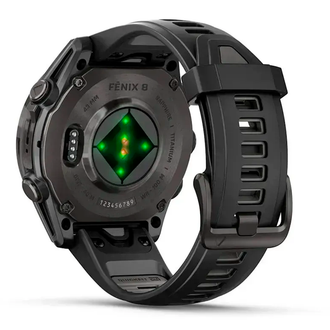 Смарт-годинник Garmin Fenix 8 43mm AMOLED Sapphire Carbon Gray DLC Titanium with Black Silicone (010-02903-28) - фото 4 Смарт-годинник Garmin Fenix 8 43mm AMOLED Sapphire Carbon Gray DLC Titanium with Black Silicone (010-02903-28) - фото 4