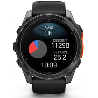 Смарт-часы Garmin fenix 8 51mm, AMOLED, Glass/SS, SlateGray Steel/Black,BlkBnd, GPS (010-02905-00) (UA) - фото 4