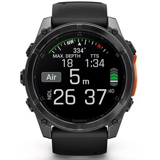 Смарт-часы Garmin fenix 8 51mm, AMOLED, Glass/SS, SlateGray Steel/Black,BlkBnd, GPS (010-02905-00) (UA) - фото 3