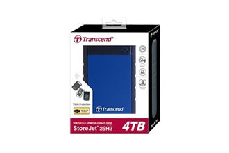 HDD накопичувач ext 2.5" USB 4.0TB Transcend StoreJet 25H3 Navy Blue (TS4TSJ25H3B) - фото 3