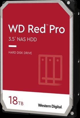 Накопитель HDD SATA 18.0TB WD Red Pro NAS 7200rpm 512MB (WD181KFGX) - фото 1