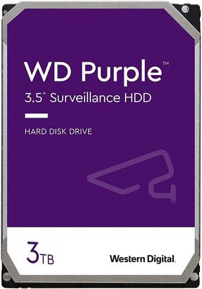 Накопитель HDD SATA 3.0TB WD Purple 5400rpm 256MB (WD33PURZ) - фото 1