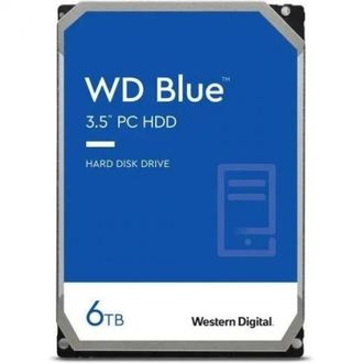 Накопитель HDD SATA 6.0TB WD Blue 5400rpm 256MB (WD60EZAX) - фото 1