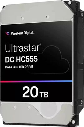 Жесткий диск WD Ultrastar DC HC555 20 TB 7200RPM 512MB (WUH722020CLE6L4 0B48724) - фото 3 Жесткий диск WD Ultrastar DC HC555 20 TB 7200RPM 512MB (WUH722020CLE6L4 0B48724) - фото 3