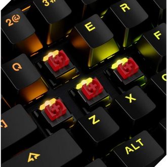 Клавіатура HyperX Alloy MKW100 TTC Red USB RGB ENG/RU, Black (4P5E1AX) - фото 7