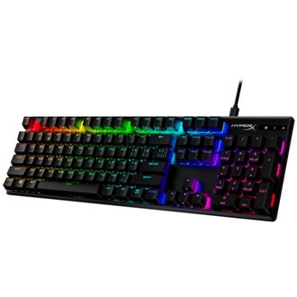 Клавіатура HyperX Alloy Origins Red USB RGB PBT ENG/RU, Black (639N3AA) - фото 3