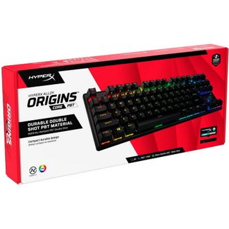 Клавіатура HyperX Alloy Origins Core PBT Aqua USB RGB ENG/UA Black (639N9AA) - фото 8 Клавіатура HyperX Alloy Origins Core PBT Aqua USB RGB ENG/UA Black (639N9AA) - фото 8