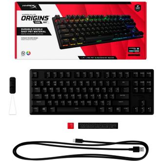 Клавіатура HyperX Alloy Origins Core PBT Aqua USB RGB ENG/UA Black (639N9AA) - фото 9 Клавіатура HyperX Alloy Origins Core PBT Aqua USB RGB ENG/UA Black (639N9AA) - фото 9