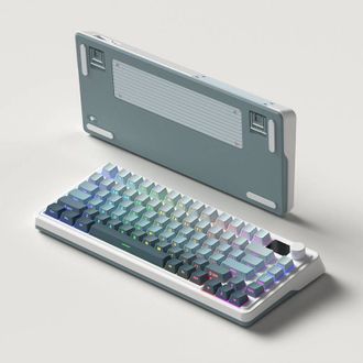Клавиатура игровая FL ESPORTS CMK75 Ultramarine Kailh Box Marshmallow TFT Knob Three-Mode (CMK75-7561) - фото 2 Клавиатура игровая FL ESPORTS CMK75 Ultramarine Kailh Box Marshmallow TFT Knob Three-Mode (CMK75-7561) - фото 2