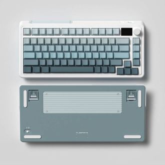 Клавиатура игровая FL ESPORTS CMK75 Ultramarine Kailh Box Marshmallow TFT Knob Three-Mode (CMK75-7561) - фото 3 Клавиатура игровая FL ESPORTS CMK75 Ultramarine Kailh Box Marshmallow TFT Knob Three-Mode (CMK75-7561) - фото 3
