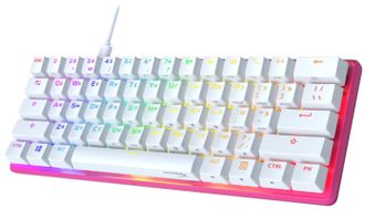 Клавиатура игровая HyperX Alloy Origin 60 Red USB RGB ENG/RU Pink (572Y6AA) - фото 2