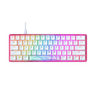 Клавиатура игровая HyperX Alloy Origin 60 Red USB RGB ENG/RU Pink (572Y6AA) - фото 1