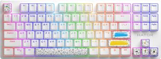 Клавіатура механічна HATOR Rockfall 2 Mecha TKL Authentic Edition (HTK-531) white - фото 1 Клавіатура механічна HATOR Rockfall 2 Mecha TKL Authentic Edition (HTK-531) white - фото 1
