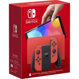 Портативна ігрова приставка Nintendo Switch OLED Model Mario Red Edition - фото 3 Портативна ігрова приставка Nintendo Switch OLED Model Mario Red Edition - фото 3