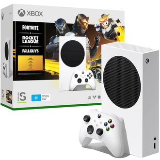 Стационарная игровая приставка Microsoft Xbox Series S 512 GB + Fortnite + Rocket League + FallGuys - фото 1 Стационарная игровая приставка Microsoft Xbox Series S 512 GB + Fortnite + Rocket League + FallGuys - фото 1