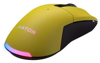 Игровая мышь беспроводная HATOR Pulsar 2 PRO Wireless (HTM-532) yellow - фото 2