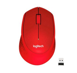 Игровая мышь беспроводная Logitech M330 Silent Plus Red (910-004911) - фото 1 Игровая мышь беспроводная Logitech M330 Silent Plus Red (910-004911) - фото 1