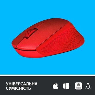 Игровая мышь беспроводная Logitech M330 Silent Plus Red (910-004911) - фото 2 Игровая мышь беспроводная Logitech M330 Silent Plus Red (910-004911) - фото 2