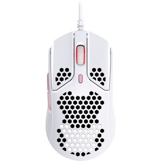 Игровая мышь HyperX Pulsefire Haste White/Pink (4P5E4AA) - фото 1 Игровая мышь HyperX Pulsefire Haste White/Pink (4P5E4AA) - фото 1