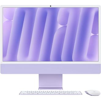 Apple iMac 24" 2024 M4 8CPU/8GPU/16GB/256GB Purple (MWUH3) - фото 1