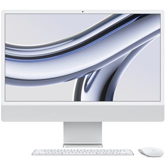 Apple iMac 24" M3/8GB/256GB Silver 2023 (MQRJ3) - фото 1
