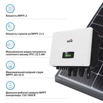 Гибридный инвертор Afore AF15K-TH 15KW HV-battery 2 MPPT Wi-Fi 220/380V Трехфазный - фото 4 Гибридный инвертор Afore AF15K-TH 15KW HV-battery 2 MPPT Wi-Fi 220/380V Трехфазный - фото 4