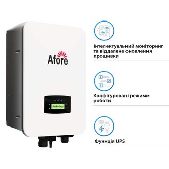 Гибридный инвертор Afore AF6K-SLP 6KW 48V 2 MPPT Wi-Fi 220V Однофазный (AF6K-SLP) - фото 3