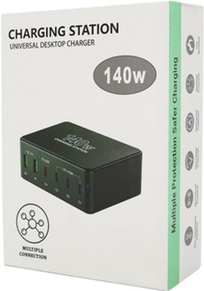 Зарядная станция Voltronic V-118H 140W Black (YT31248) - фото 4 Зарядная станция Voltronic V-118H 140W Black (YT31248) - фото 4
