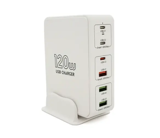 Зарядна станція Voltronic V-818H 120 Вт White (V-818HW) - фото 1 Зарядна станція Voltronic V-818H 120 Вт White (V-818HW) - фото 1