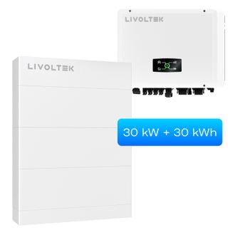 Гибридная электростанция Livoltek All-in-One ESS 3-Phase Гибридный инвертор 30кВт + АКБ 30кВт/ч + BMS - фото 1 Гибридная электростанция Livoltek All-in-One ESS 3-Phase Гибридный инвертор 30кВт + АКБ 30кВт/ч + BMS - фото 1