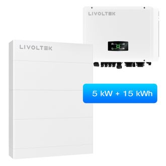 Гибридная электростанция Livoltek All-in-One ESS 3-Phase Гибридный инвертор 5кВт + АКБ 15кВт/ч + BMS - фото 1 Гибридная электростанция Livoltek All-in-One ESS 3-Phase Гибридный инвертор 5кВт + АКБ 15кВт/ч + BMS - фото 1