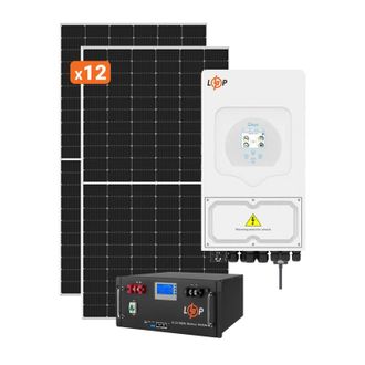 Солнечная электростанция (СЭС) Премиум Deye 6kW АКБ 6kWh LiFePO4 100 Ah - фото 1
