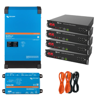 Система безперебійного живлення Victron Energy MultiPlus-II 48/5000/70-50 + Dyness B4850G x 4 шт 1 фаза 4 кВт 9,6 кВт•г - фото 1