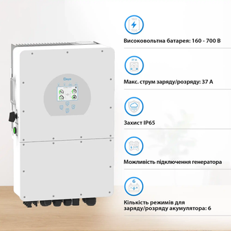 Гібридний інвертор Deye SUN-20K-SG01HP3 - фото 3 Гібридний інвертор Deye SUN-20K-SG01HP3 - фото 3