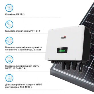 Гібридний інвертор Afore AF15K-TH Aton 15KW HV-battery 2 MPPT Wi-Fi 220/380V Трифазний (AF15K-TH(Aton)) - фото 4 Гібридний інвертор Afore AF15K-TH Aton 15KW HV-battery 2 MPPT Wi-Fi 220/380V Трифазний (AF15K-TH(Aton)) - фото 4