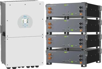 Система хранения энергии Deye SV-1DE16K1-LEC20K1-1 (16kW 20.5kWh 4BAT LiFePO4 ≥6000 циклів) - фото 2