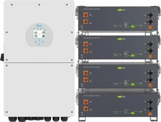 Система хранения энергии Deye SV-1DE16K1-LEC20K1-1 (16kW 20.5kWh 4BAT LiFePO4 ≥6000 циклів) - фото 1