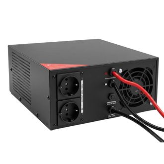 Инвертор Kraft KRF-AVR1000VA/800W-12V с правильной синусоидой под внешний аккумулятор - фото 5