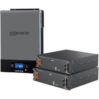 Система зберігання енергії Solarverse SV-1SV6K2-LES10.2K1 (6kW 10.2kWh 2BAT LiFePO4 ≥6000 циклів) - фото 2