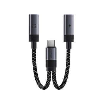 Аудио-переходник Acefast J14 USB-C 2in1 (Black) - фото 1