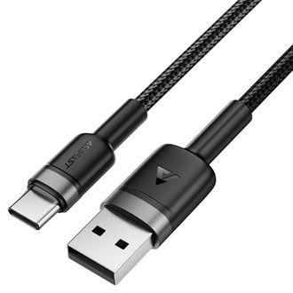 Кабель Acefast C22-04 USB to USB-C 1.2m - black - фото 1 Кабель Acefast C22-04 USB to USB-C 1.2m - black - фото 1
