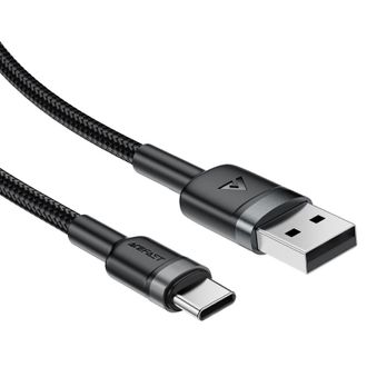 Кабель Acefast C22-04 USB to USB-C 1.2m - black - фото 2 Кабель Acefast C22-04 USB to USB-C 1.2m - black - фото 2