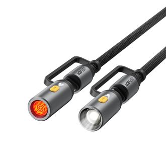 Кабель Acefast J4 USB-C to USB-C Multi-Function Led (Black) - фото 3 Кабель Acefast J4 USB-C to USB-C Multi-Function Led (Black) - фото 3
