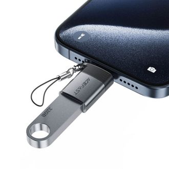 Переходник Acefast digital display J7 USB to Type-C (metal grey) - фото 3 Переходник Acefast digital display J7 USB to Type-C (metal grey) - фото 3