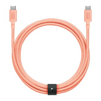 Кабель Native Union Belt XL Cable USB-C to USB-C Apricot Crush (3 m) (BELT-XL-C-APR-3-NP) - фото 1 Кабель Native Union Belt XL Cable USB-C to USB-C Apricot Crush (3 m) (BELT-XL-C-APR-3-NP) - фото 1
